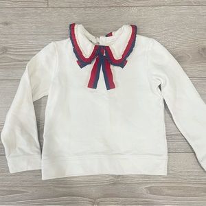Kids GUCCI 'SYLVIE' Web sweatshirt 5T